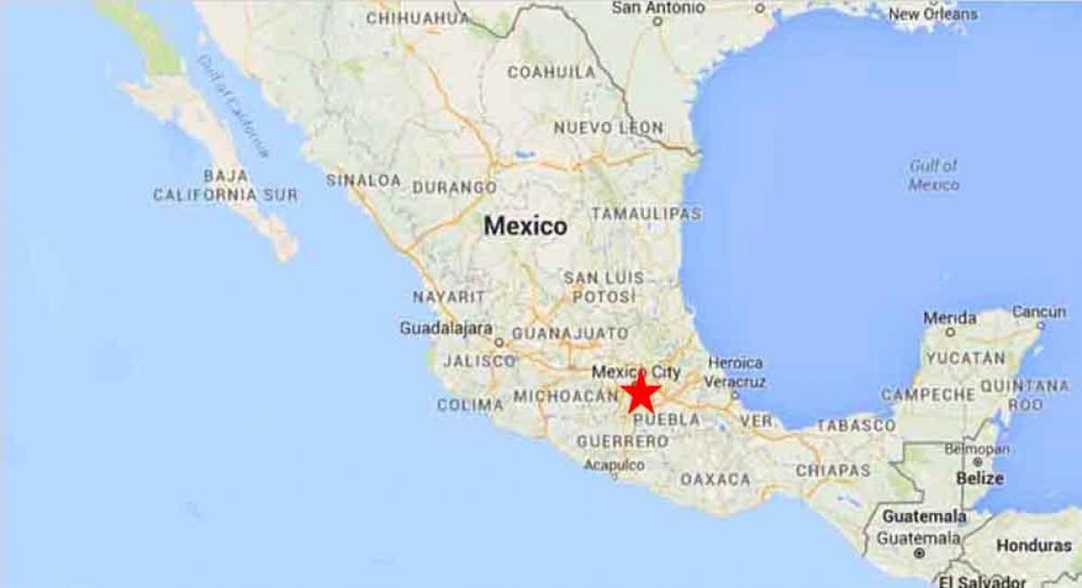 capital de México mapa
