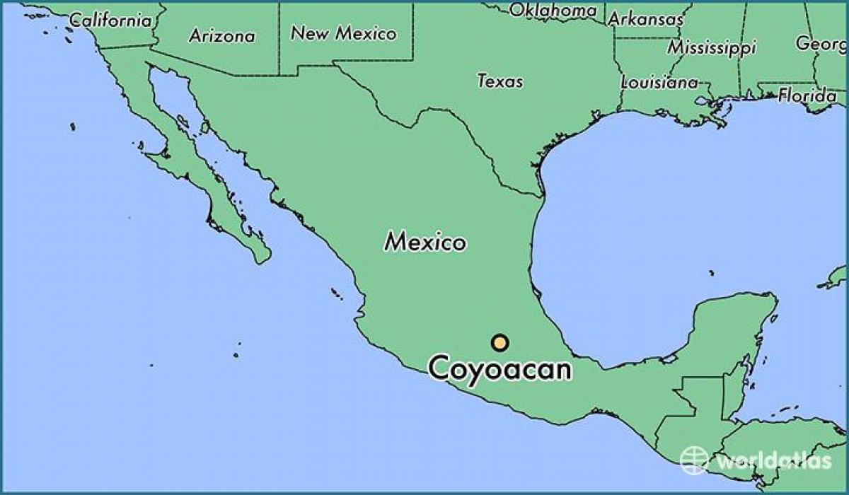 coyoacan Cidade de México mapa