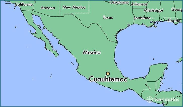 mapa de cuauhtemoc México 