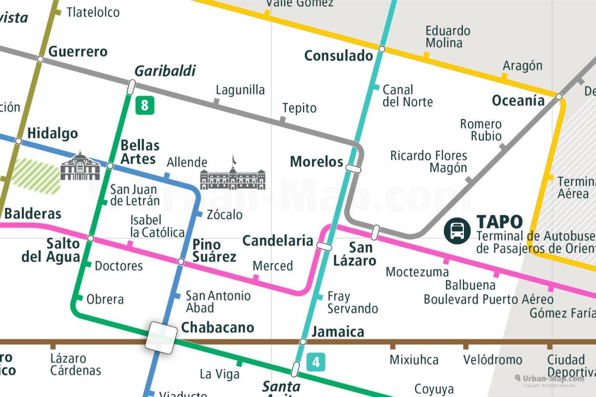 mapa de tepito Cidade de México 