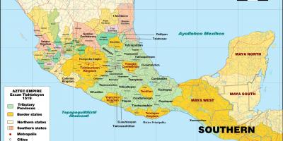 Galego de México mapa