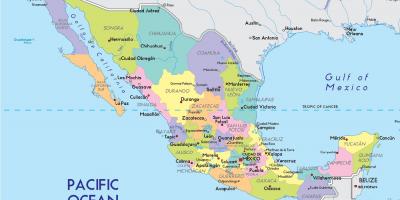 Mapa da Cidade de México estado