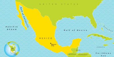 Un mapa da Cidade de México