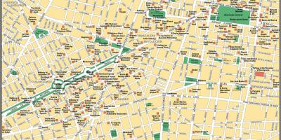 Mapa da Cidade de México puntos de interese