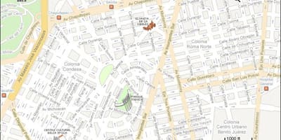 Mapa da condesa Cidade de México