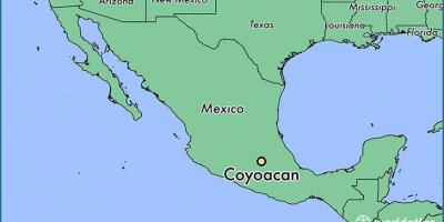 Coyoacan Cidade de México mapa
