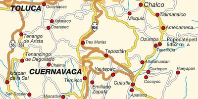 Cidade de méxico df mapa