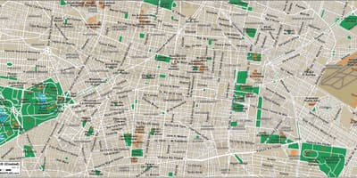 Cidade de méxico rúa mapa