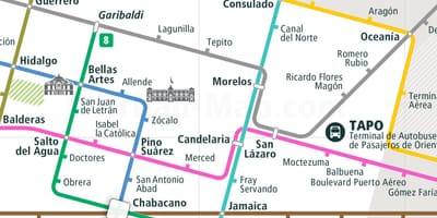 Mapa de tepito Cidade de México 