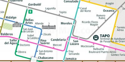 Mapa de tepito Cidade de México 